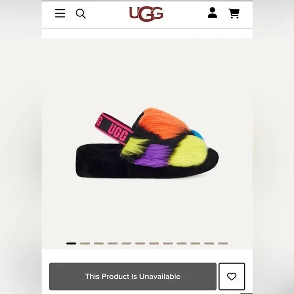 UGG Fluff Yeah Party Spots Slippers size 10 NWT - Picture 11 of 11